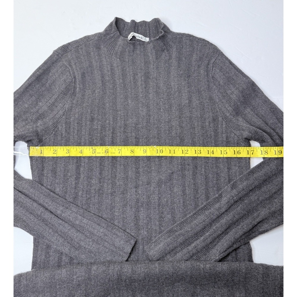 Abercrombie & Fitch‎ Mock Neck Sweater Dress Charcoal Gray Size XL Ribbed Y2K - Picture 4 of 8